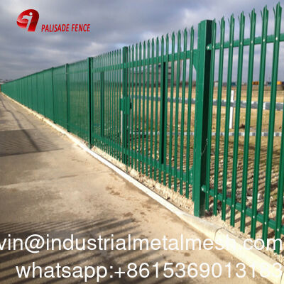 Pagar Palisade Keamanan Batang Sudut Galvanis Celup Panas untuk Eropa