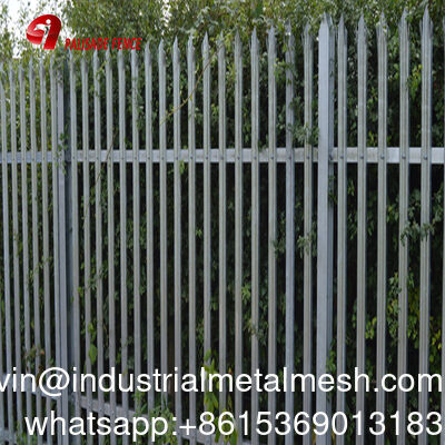 Hot DIP Galvanized Palisade Security Fencing for Decoration and Protection