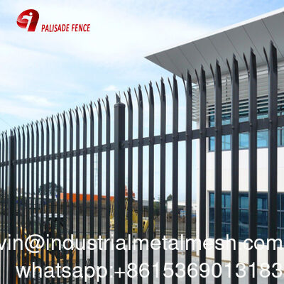Panel Pagar Palisade Baja Galvanis Industri Desain Grosir untuk Taman Luar Ruangan