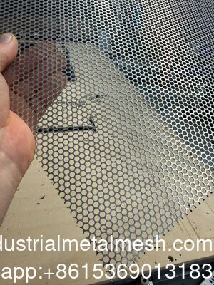 Bulat lubang berlubang Metal Mesh Stainless Steel Punching Mesh