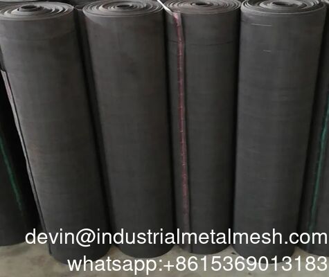 Kain Anyaman Polos Kawat Baja Tahan Karat 0.02-5.0mm Kain Kawat Baja Lunak/Kain Kawat Besi Hitam