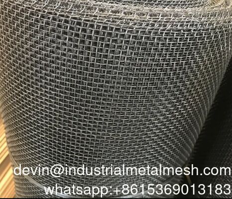 Kain Anyaman Polos Kawat Baja Tahan Karat 0.02-5.0mm Kain Kawat Baja Lunak/Kain Kawat Besi Hitam