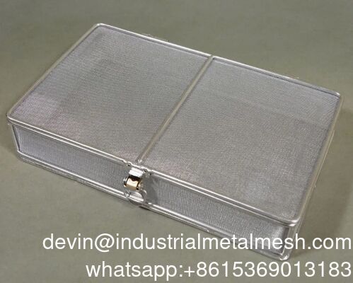Keranjang Wire Mesh stainless steel untuk sterilisasi medis
