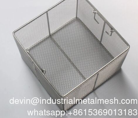 Keranjang Wire Mesh Rektangle Woven Stainless Steel