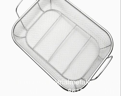 Grosir Keranjang Makanan Keranjang Wire Mesh Metal Baja Rinsing