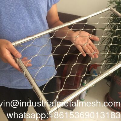 Jaring Kandang Burung Kawat Baja Stainless Steel Udara Terbuka Besar