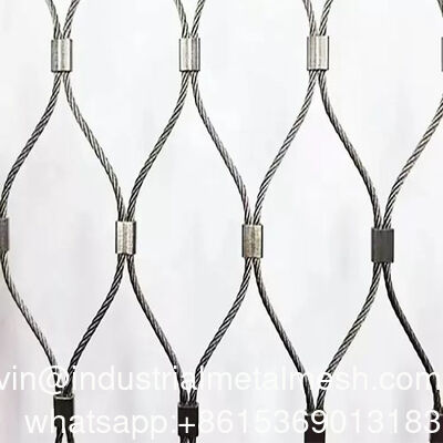 304 stainless steel Wire Flexible Cable Rope X-Type Infill Rope Mesh Balustrade Jaringan Pelindung