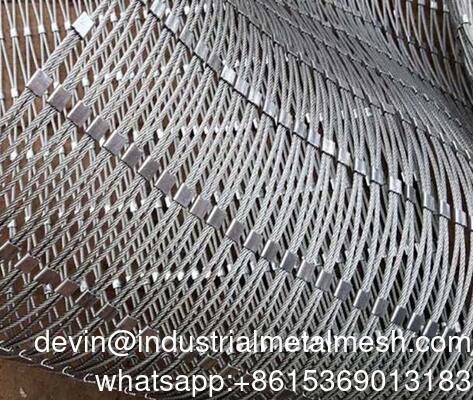 Fleksibel Stainless Steel Kabel Mesh 304 316 Metal Wire Rope Mesh