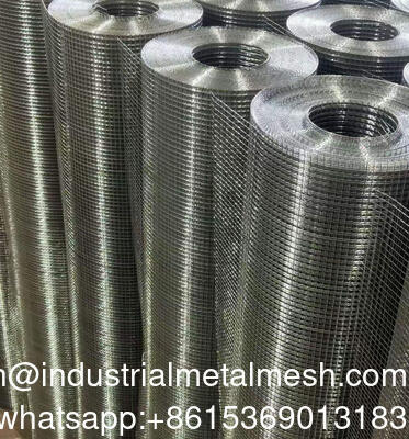 Standar 1/4 " 1/2" lubang baja Hardware Kain Galvanized Welded Wire Mesh Rolls untuk Animal Fencing