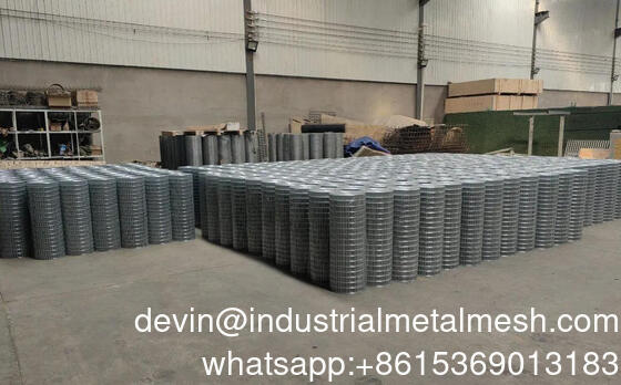 Storage Metal Mesh Wire Iron Galvanized Welded Wire Mesh Roll untuk Cage Welded Wire Mesh