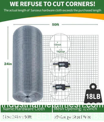 Galvanized Welded Wire Mesh Roll - Ideal untuk Berbagai Aplikasi