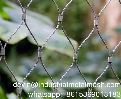 Kualitas tinggi 316 stainless steel Wire Rope Net Kabel Mesh X Tend Kabel Mesh