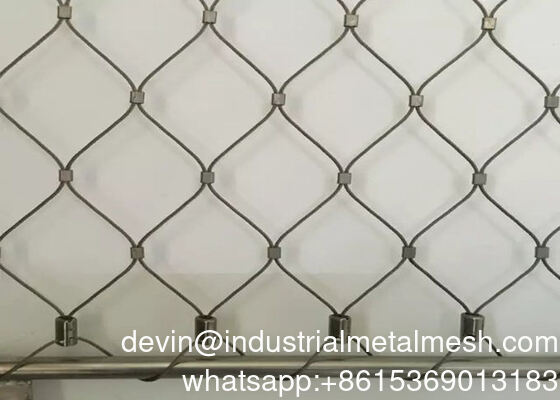 Pagar Kebun Stainless Steel Outdoor Keluarga Tali Jaring/X Tend
