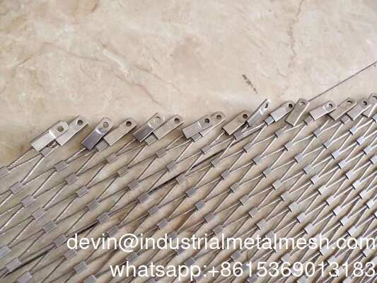 Pagar Kebun Stainless Steel Outdoor Keluarga Tali Jaring/X Tend
