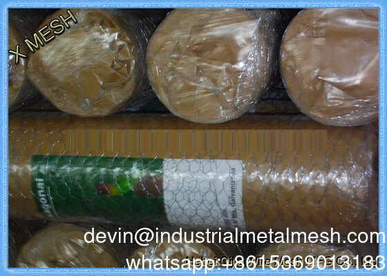 Wire Mesh Penghalang Hewan Ternak Heksagonal Elektro Galvanis Tahan Korosi untuk Penggunaan Di Luar Ruangan
