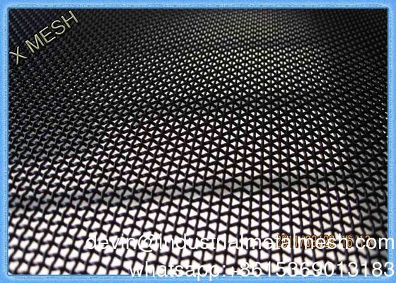 304 Bahan 090 Diameter Hitam stainless steel Security Window Screen Mesh