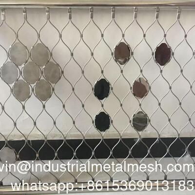 2 MM Diameter 316 stainless steel rope mesh untuk perlindungan rakun dan monyet
