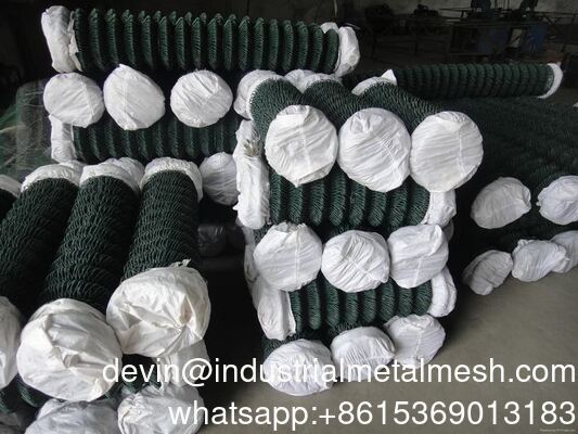 Pabrik OEM Cyclone Wire Mesh PVC Pagar Rantai Galvanis yang Dicelup Panas