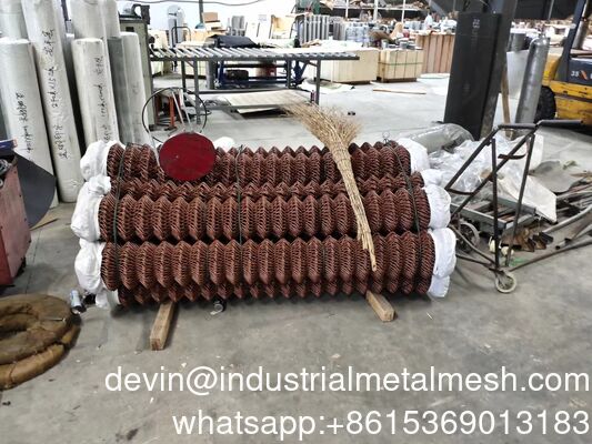 China Manufacturer Galvanized Chain Link Pagar dengan kawat berduri