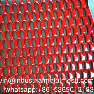 Warna abu-abu Aluminium diekspansi Metal Mesh untuk bangunan fasad