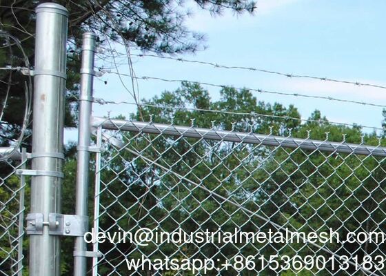 Pagar Rantai Galvanis Serbaguna untuk Situs Konstruksi