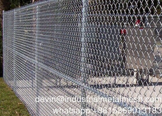 Galvanized Diamond Wire Mesh Fence Roll Tennis Court Fencing Products
