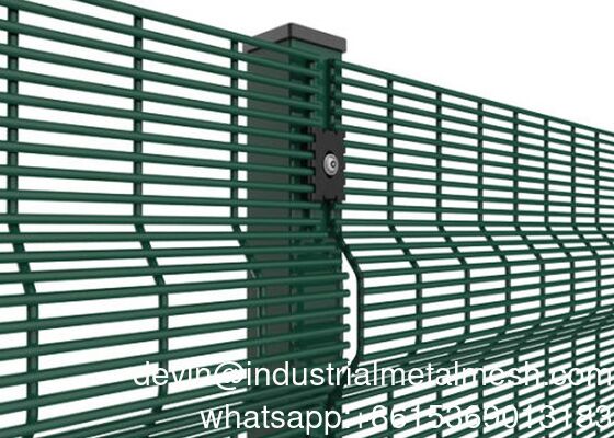 High Security 358 Anti Climb Anti Cut Clear-Vu Mesh Fence Hard Duty Dekorasi Pagar