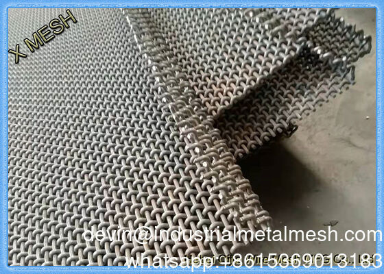 Tambang Sieving Woven Wire Hooked Vibrating Screen Mesh untuk quarry batu