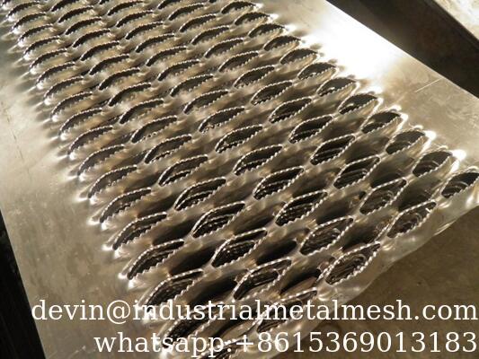 Aluminium dan baja galvanis Grip Strut Anti Skid Safety Grating
