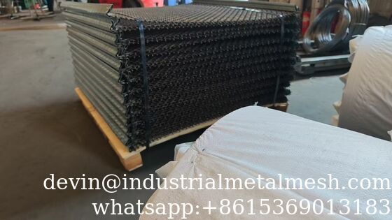 65mn Steel Woven Wire Mesh Mining Screen Mesh untuk Crusher dan Vibrating Screen