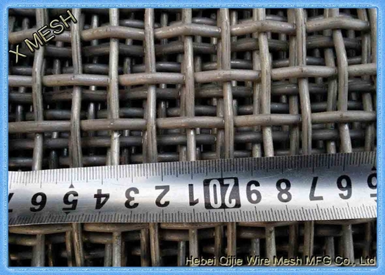 65mn Crimped Wire Mesh Untuk Vibrating Screen Mesh