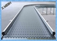 Wire Mesh Berlubang Logam Flat Top SS Sistem Conveyor Mobile Untuk Pengolahan Makanan Oven