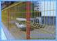 3D PVC Dilapisi Pagar Baja Keamanan Hijau, Panel Pagar Kawat 5.0mm