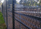 358 Anti - Climb Keamanan Tinggi Welded Wire Mesh Fence Galvanized And Powder Coating
