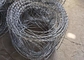 Jenis Silang Dan Bahan Kawat Besi Oem Concertina Razor Wire Anti Karat 10m / Roll