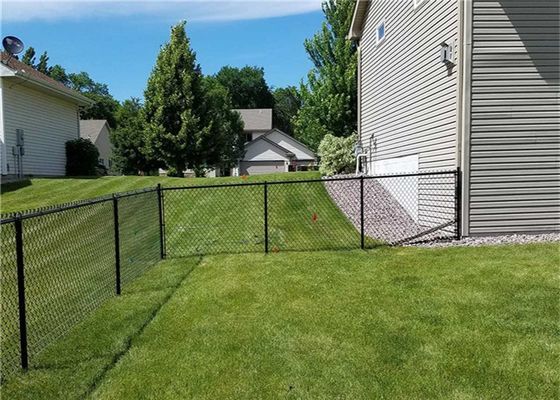 60x60mm Pvc Coated Galvanized Chain Link Fence Fabric Untuk Keamanan