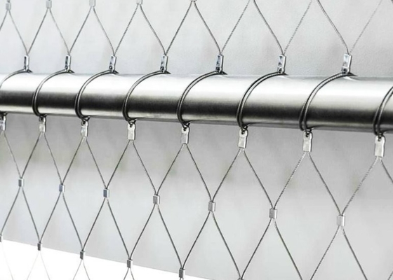 Tali kawat baja stainless fleksibel Jaring kabel Jaring kabel baja stainless jaring kebun binatang