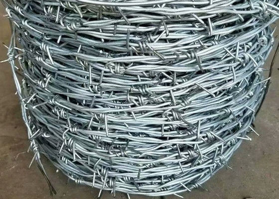 Kawat Berduri Besi Galvanis Plastik Militer 2.0mm 10 Gauge