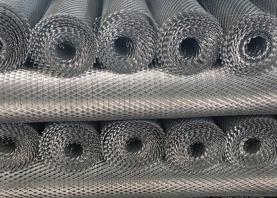 Powder Coated Expanded Metal Mesh Diamond Mesh Bentuk Lubang