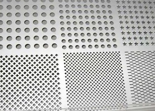 Aluminium Punching Hole Dekoratif Mesh Logam Berlubang Untuk Pagar