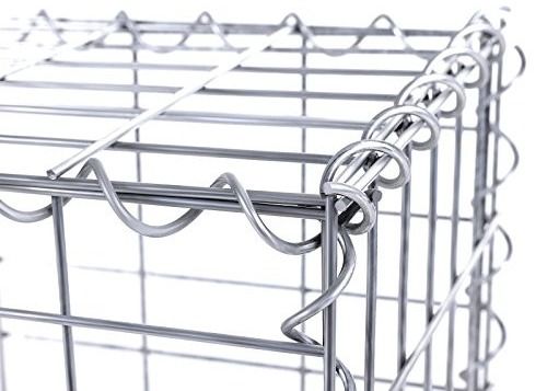 Bentuk Disesuaikan Hot Dipped Galvanized Welded Gabion Mesh Untuk Layar Gabion