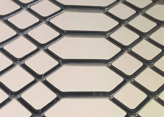 Powder Coated Expanded Metal Mesh Baja Karbon Disesuaikan Stainless Steel