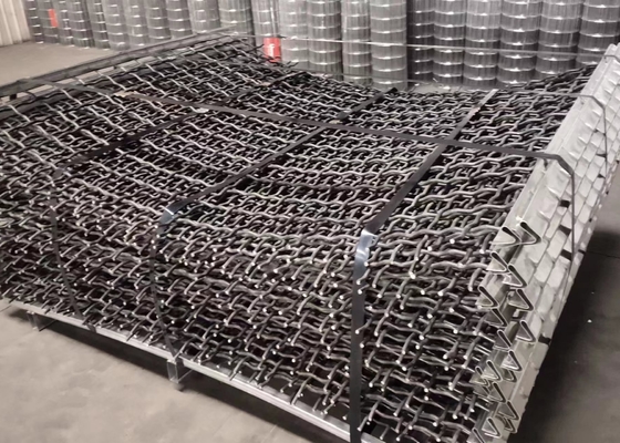 Baja Karbon Tinggi Lubang Persegi Bergetar Layar Mesh 1.5X2m
