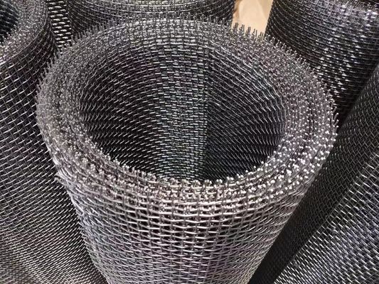 20mm Openning SS304 / 316 / 316L Steel Crimped Wire Mesh Untuk Konstruksi Padat