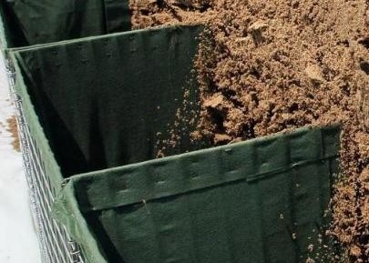 Mil 12 Defensive Hot Dipped Galvanized Welded Wire Hesco Sand Barrier