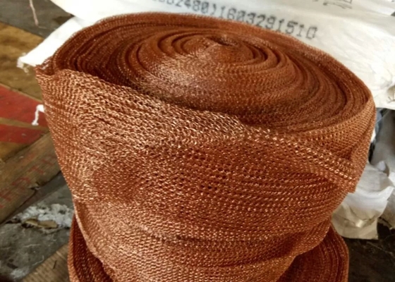 Wire Mesh Rajutan Tembaga Standar Untuk Bantalan Filter Tahan Korosi