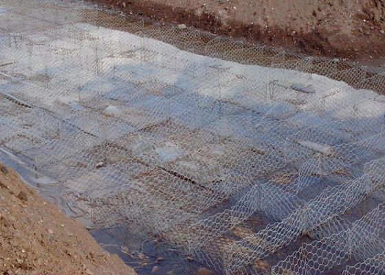 Keranjang Gabion Dilas 80 X 100 Mm / Jaring Kawat Heksagonal Galvanis 3 X 1 X 1 M