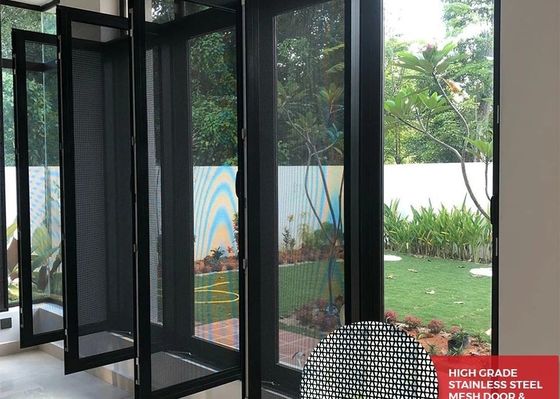 Anti-pencurian tahan lama 11mesh stainless steel 304 316 Hitam Epoxy Coated Security Screen untuk jendela