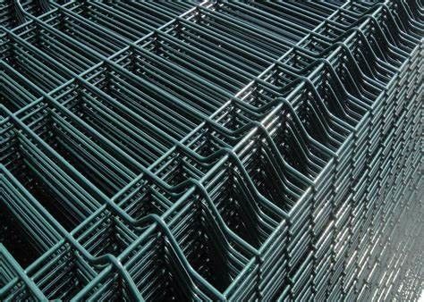 Perimeter Taman 0.4mm 3d Pagar Melengkung Panel Wire Mesh Besi Galvanis