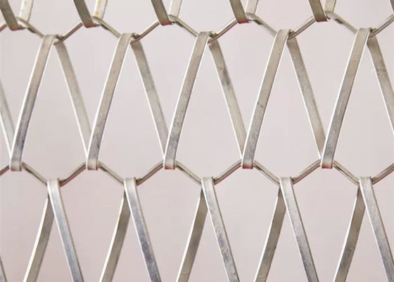 Metal Link Spiral 3mm Dekoratif Panel Wire Mesh Net Untuk Tirai